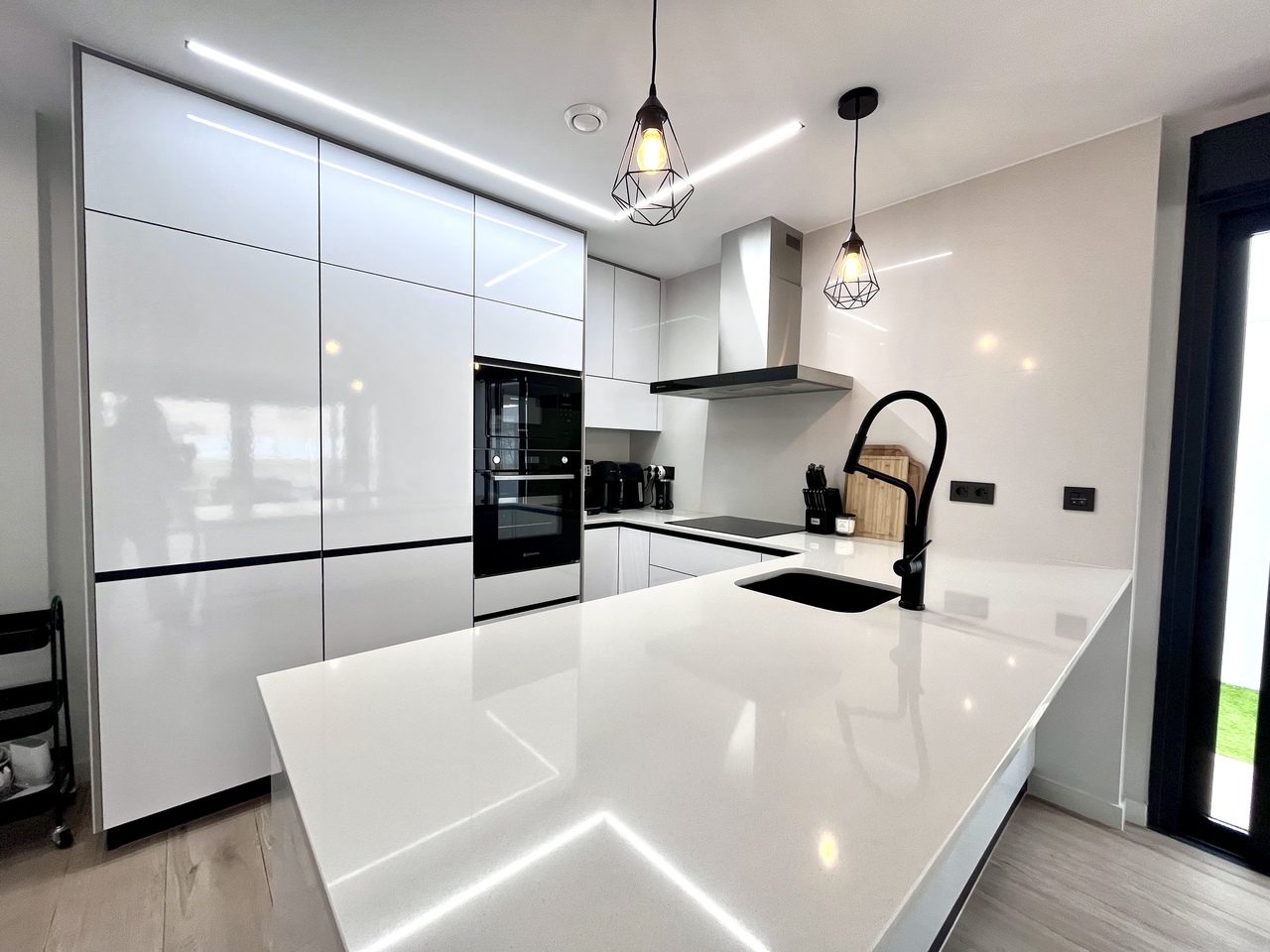 Experience modern coastal living at its finest in this exceptional resale new-build villa, perfectly