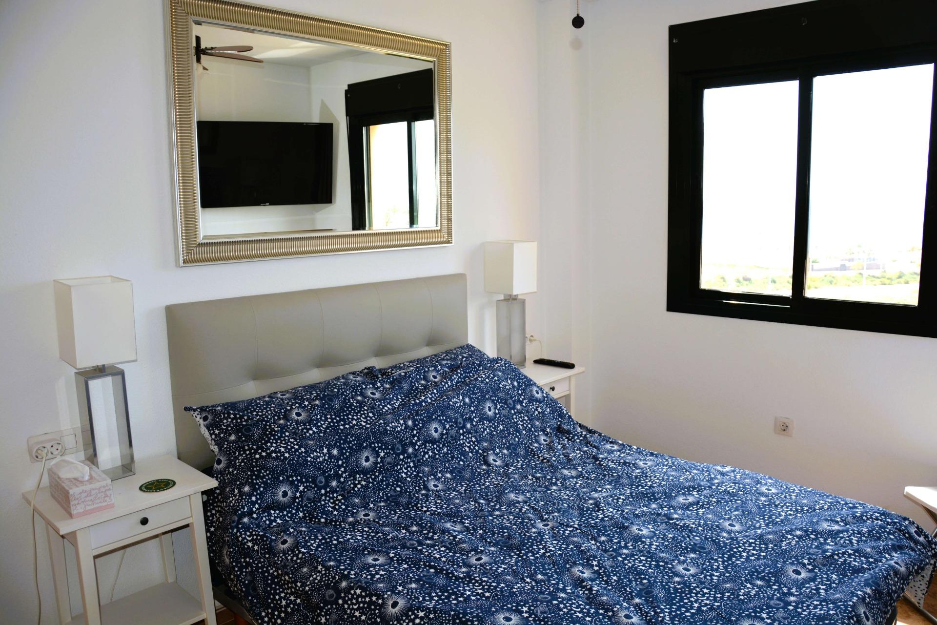 Living room in penthouse for sale in Puerto de Mazarron