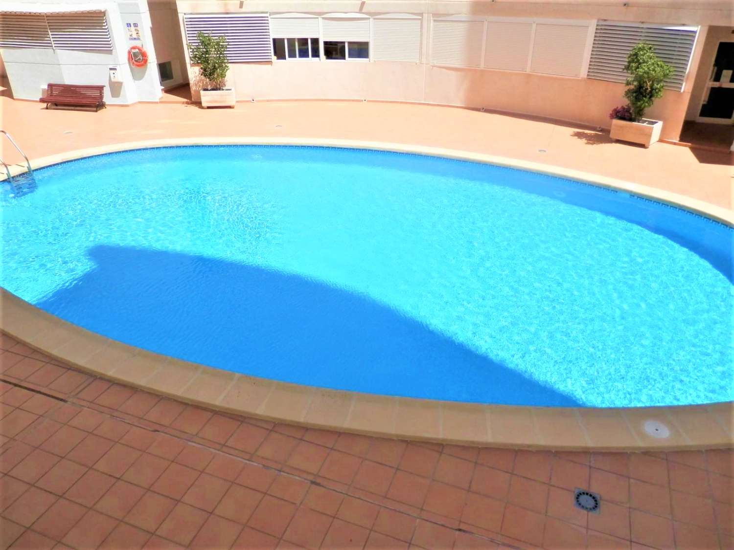 Pool area in apartment for sale in Calpe