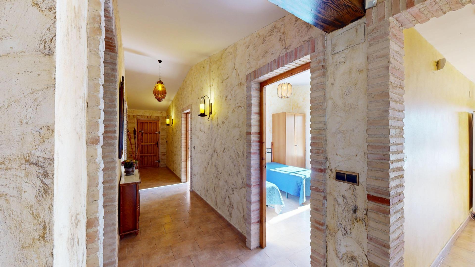 Pool area in villa for sale in Orihuela