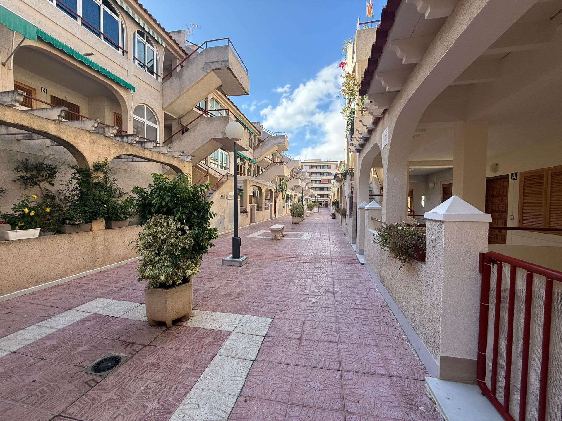 Pool area in apartment for sale in Torrevieja