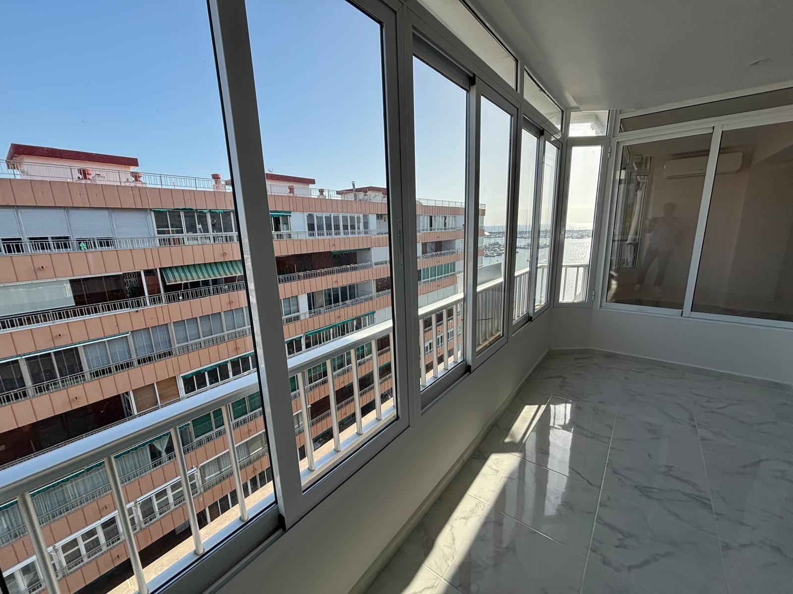 Pool area in penthouse for sale in Torrevieja