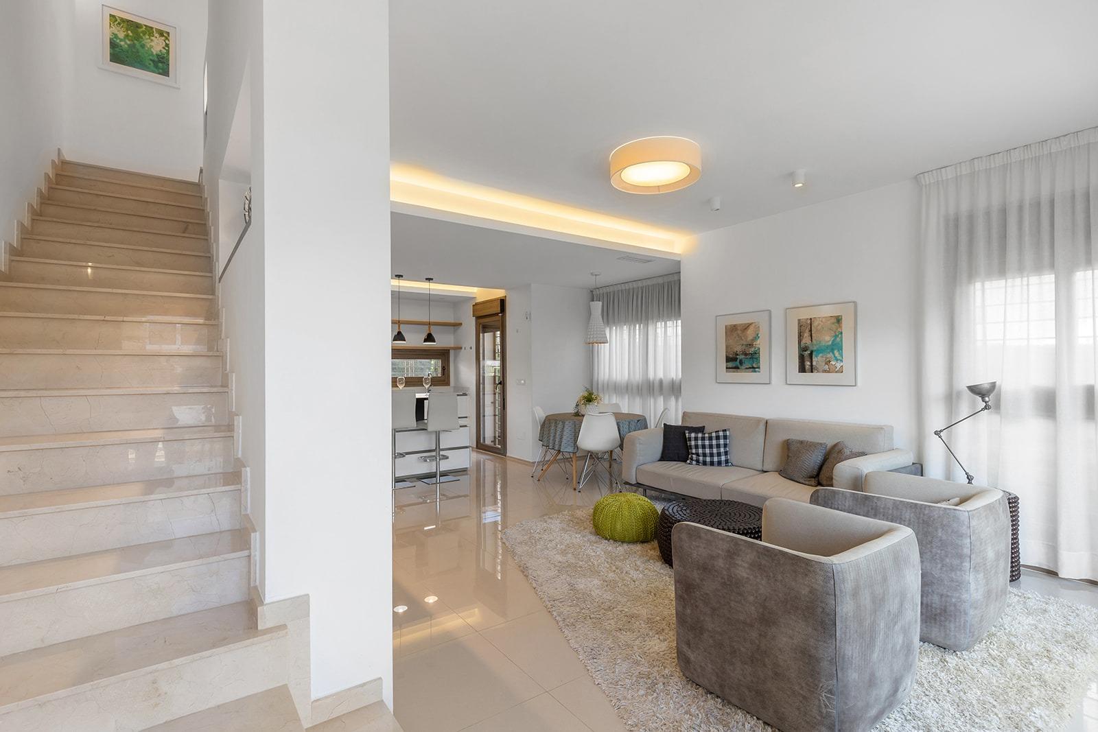 Living room in duplex for sale in Ciudad Quesada