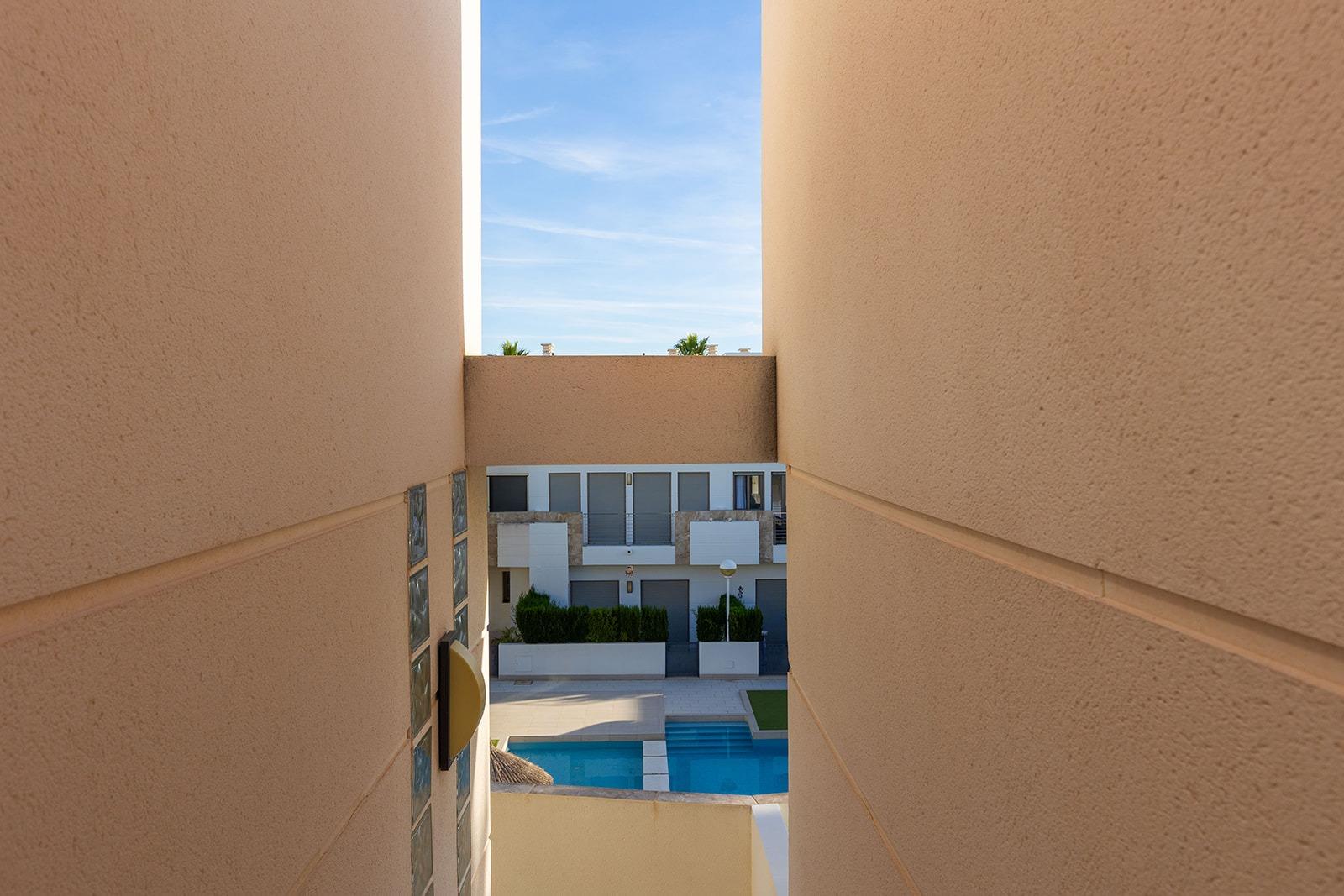 Pool area in duplex for sale in Ciudad Quesada