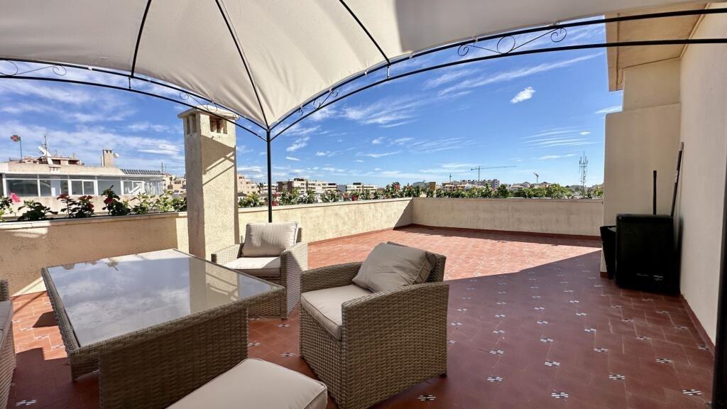 Garden in penthouse for sale in Torrevieja