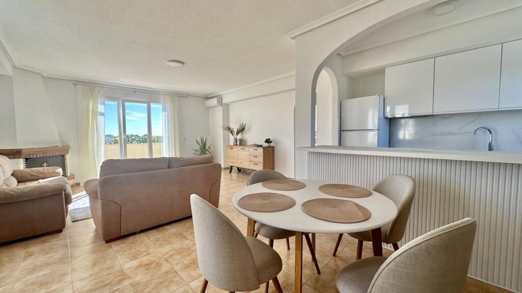 Pool area in penthouse for sale in Torrevieja