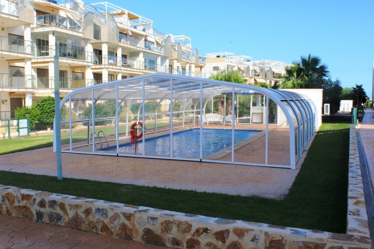 Pool area in apartment for sale in Los Dolses