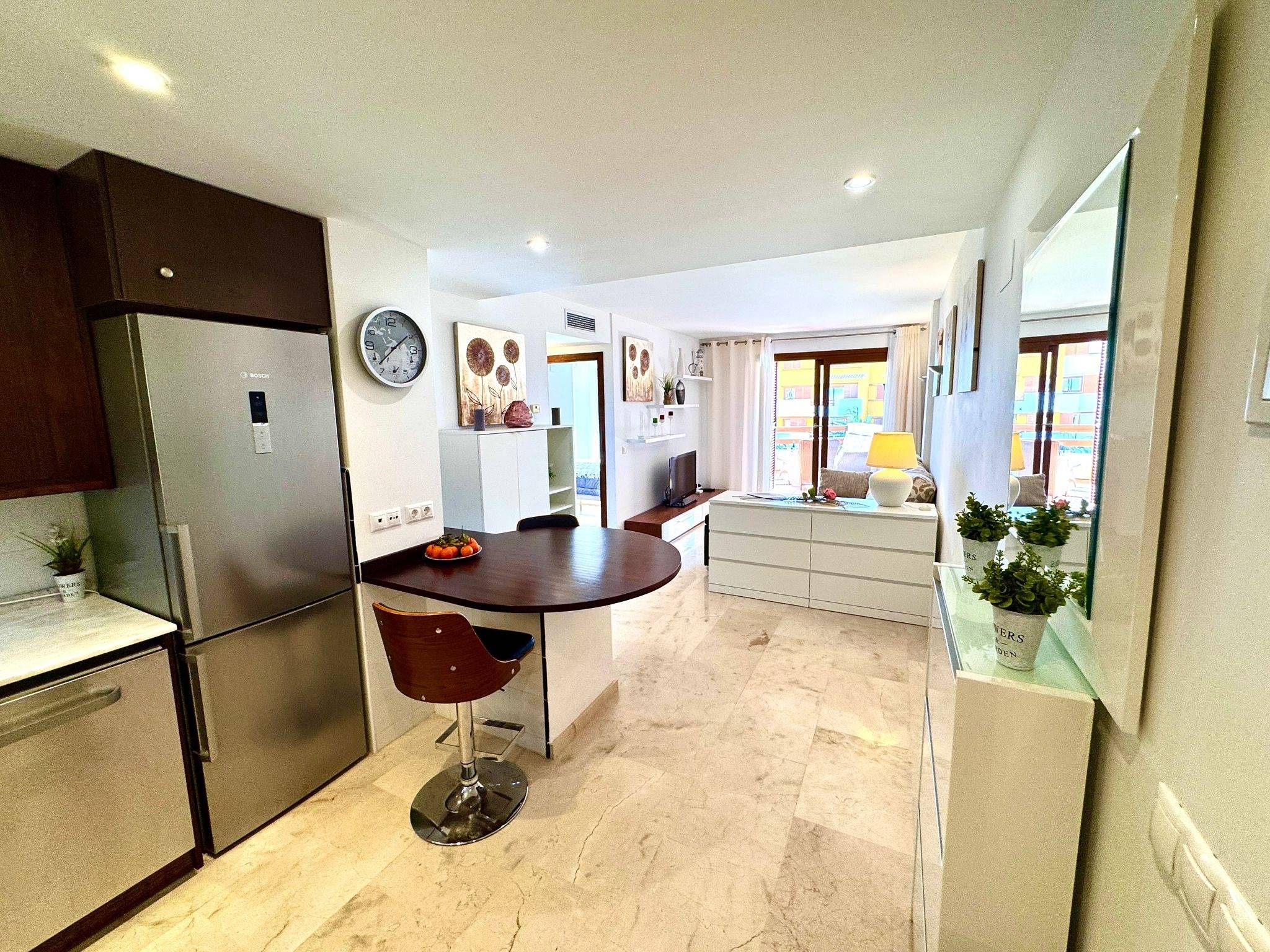 Pool area in apartment for sale in Torrevieja