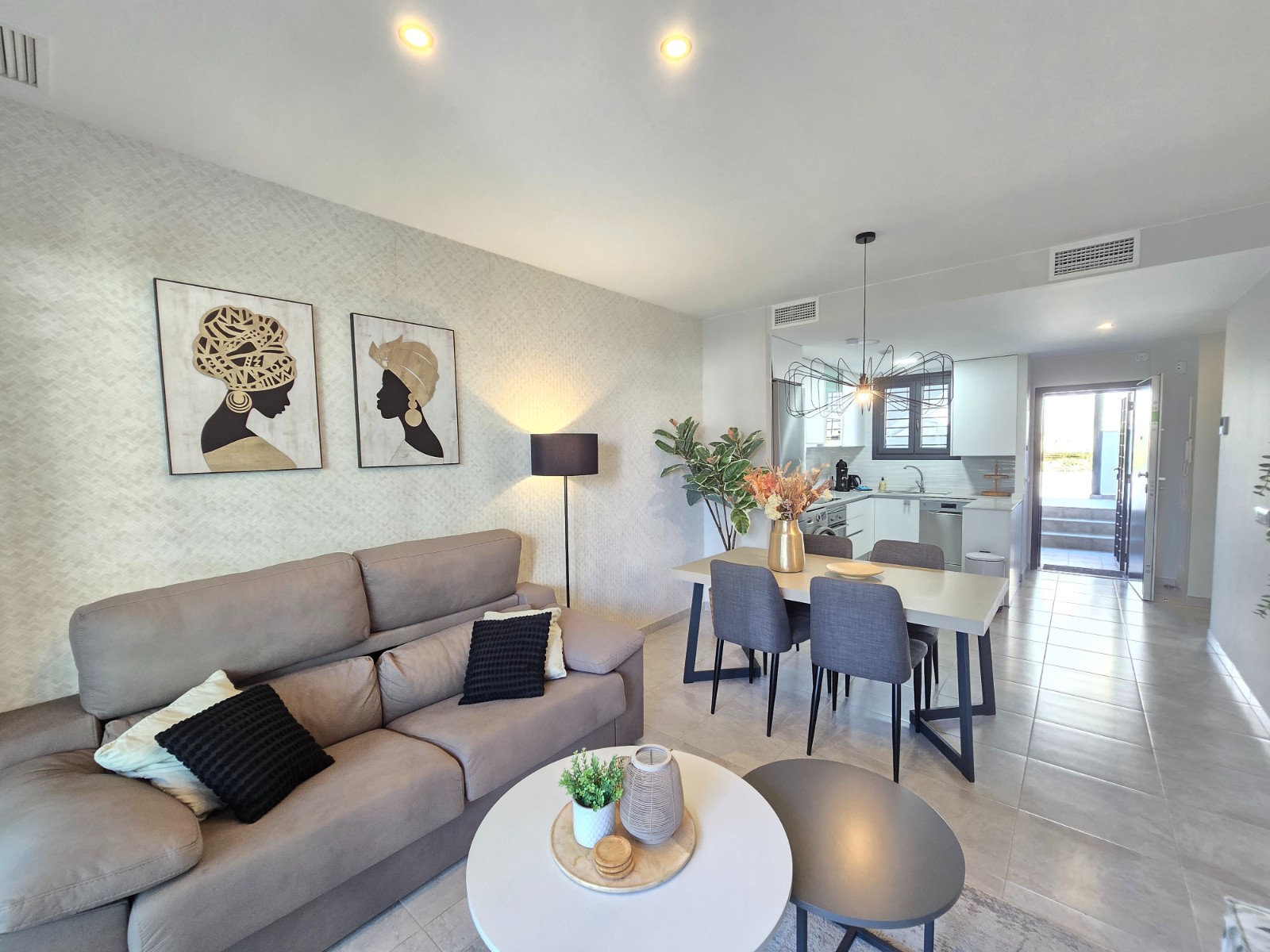Pool area in apartment for sale in Orihuela Costa