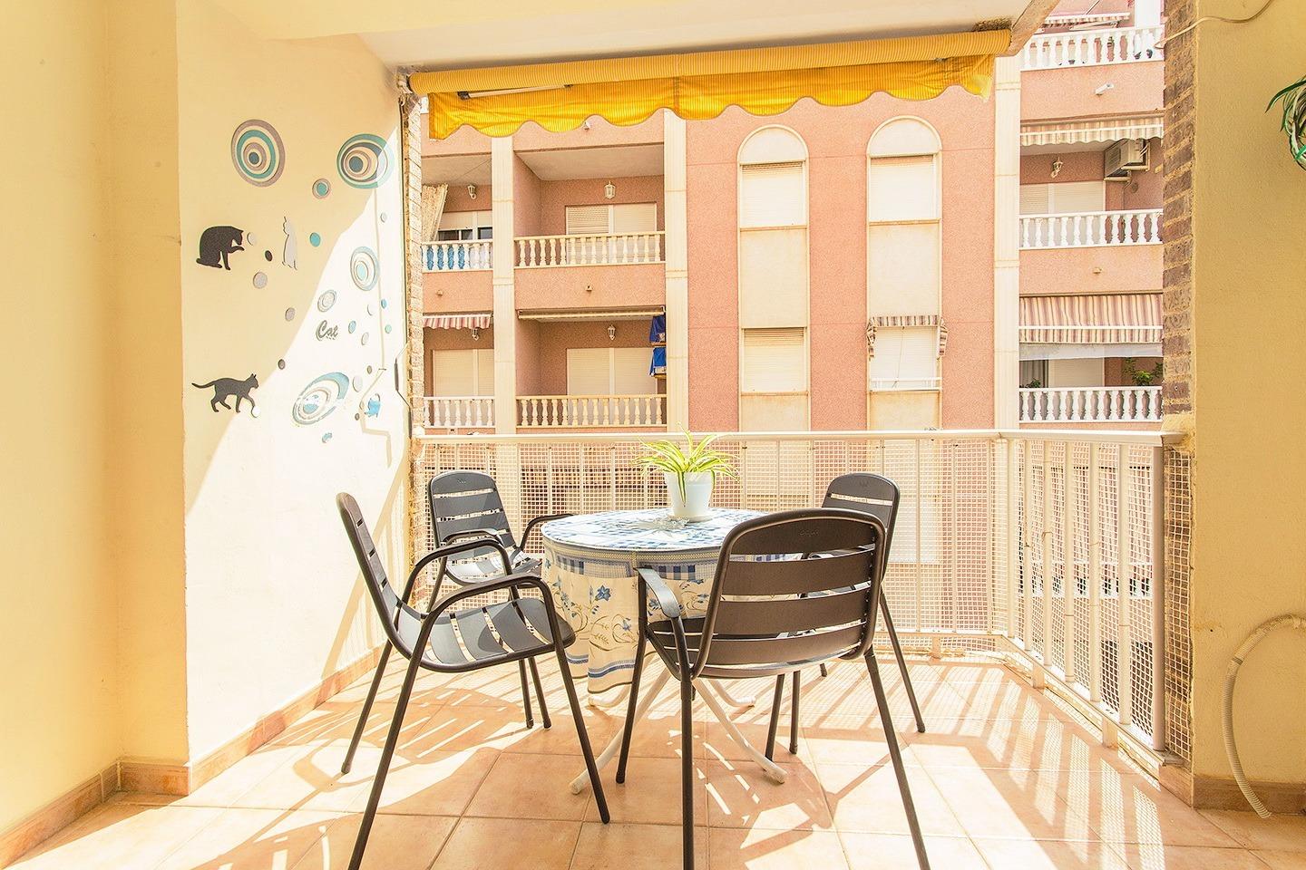 Pool area in apartment for sale in Torrevieja