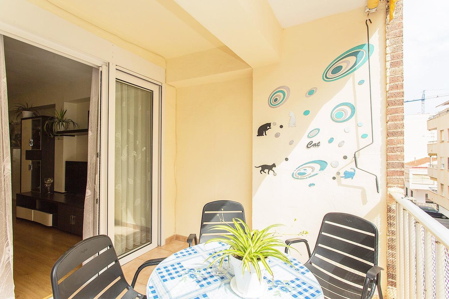 Garden in apartment for sale in Torrevieja