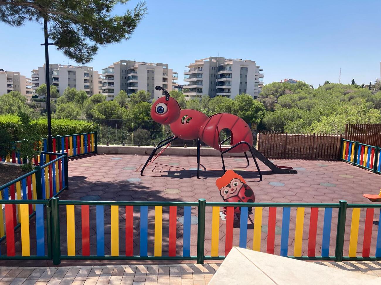 Pool area in apartment for sale in Los Dolses