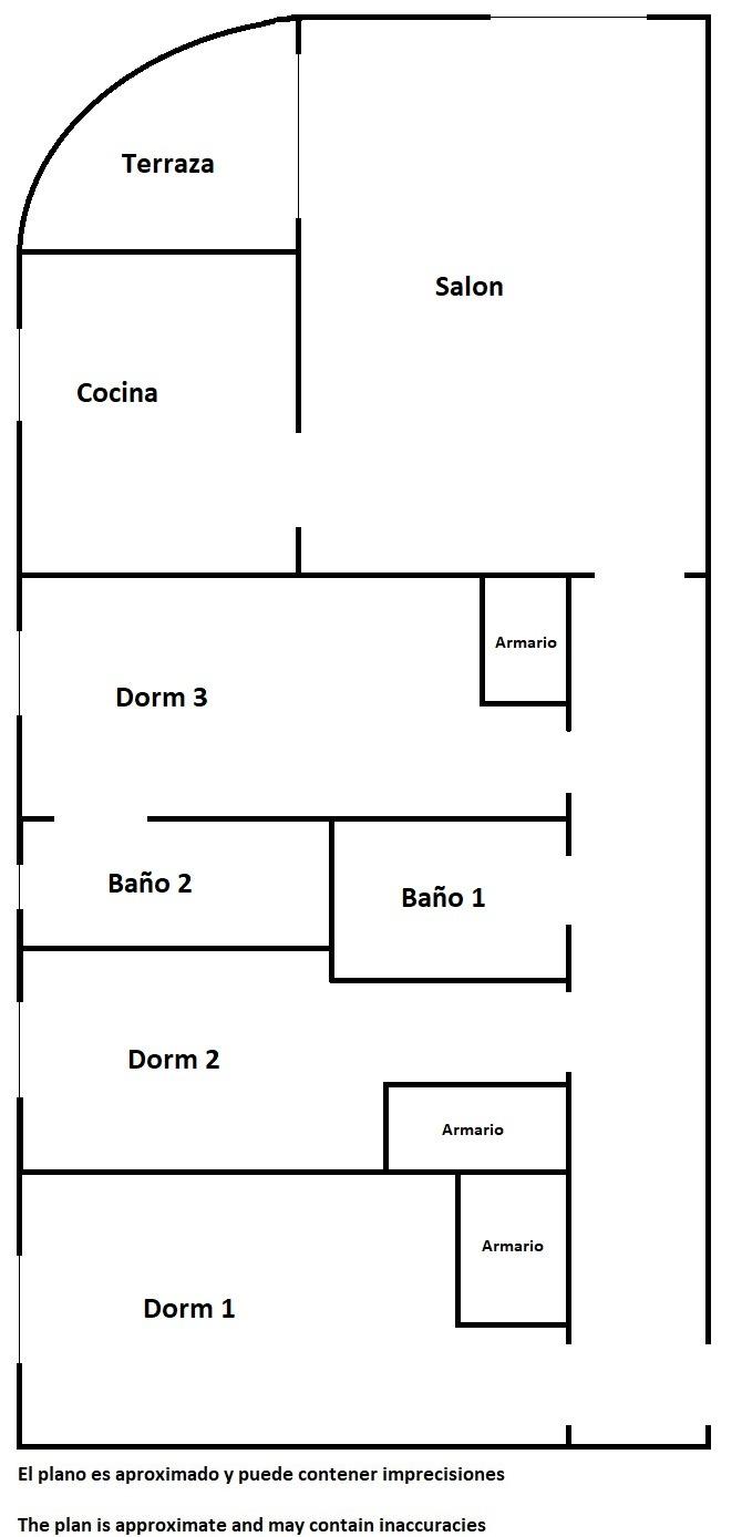 Bathroom in apartment for sale in Torrevieja