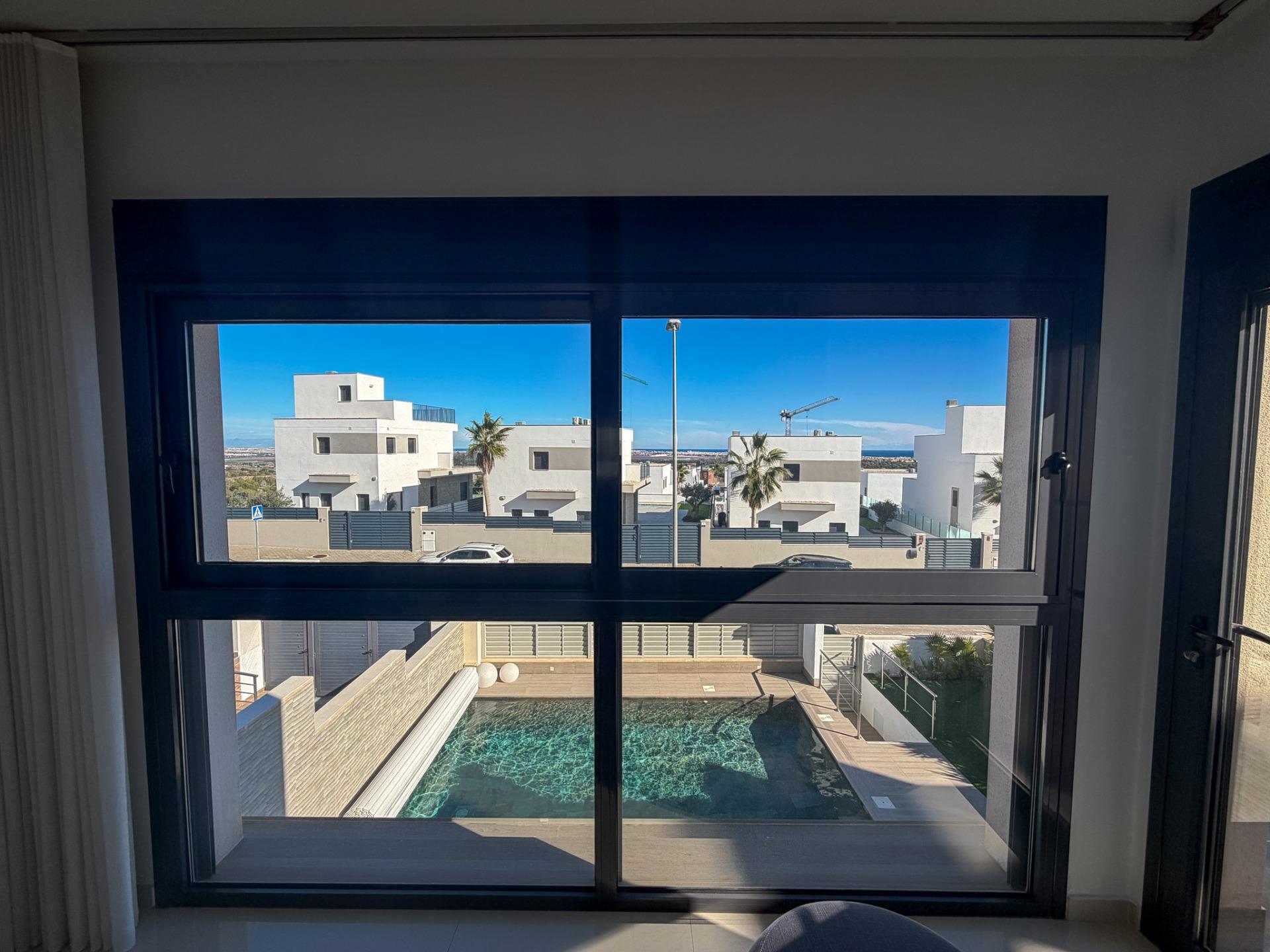 Pool area in villa for sale in San Miguel de Salinas