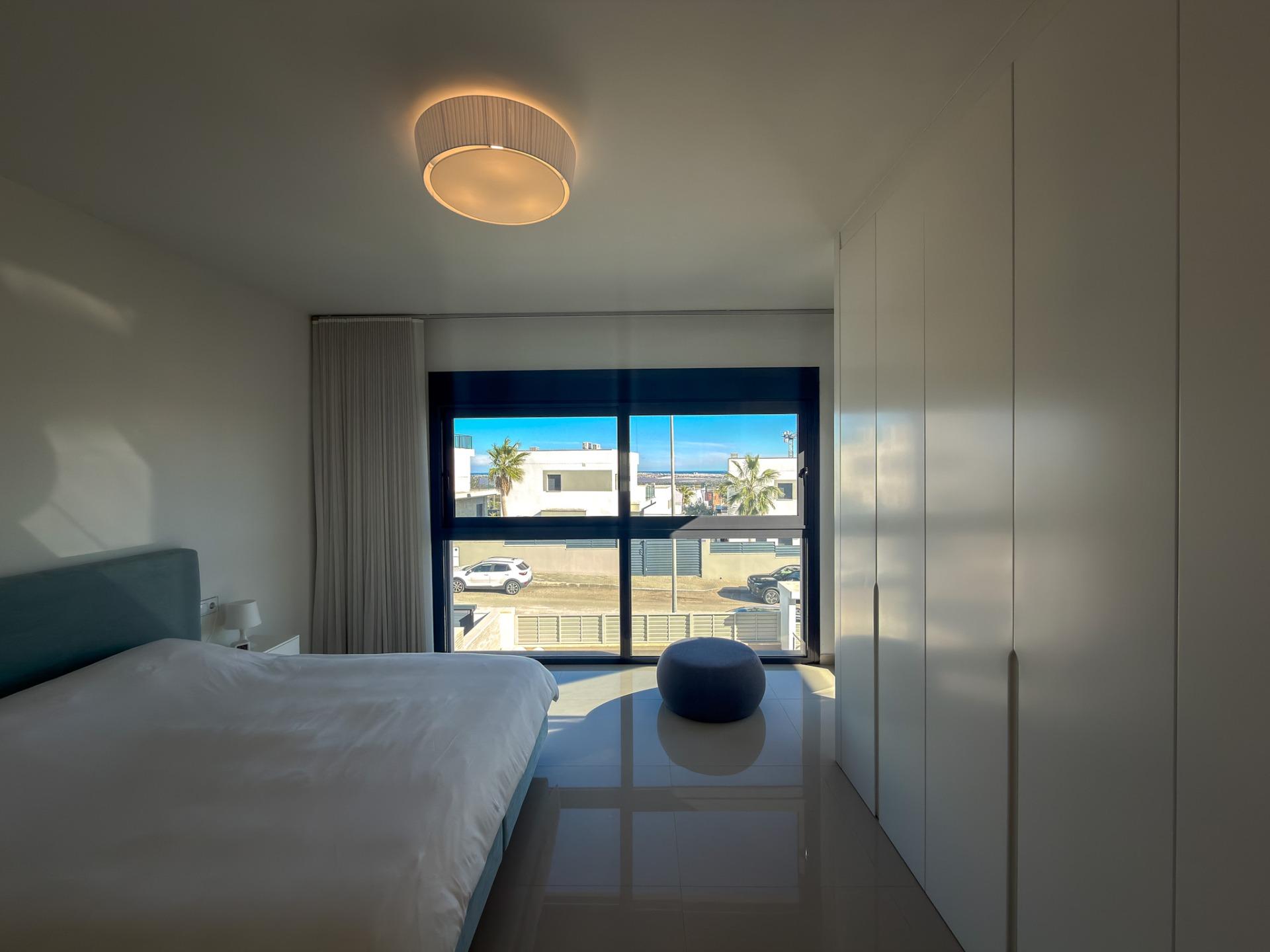 Master bedroom in villa for sale in San Miguel de Salinas