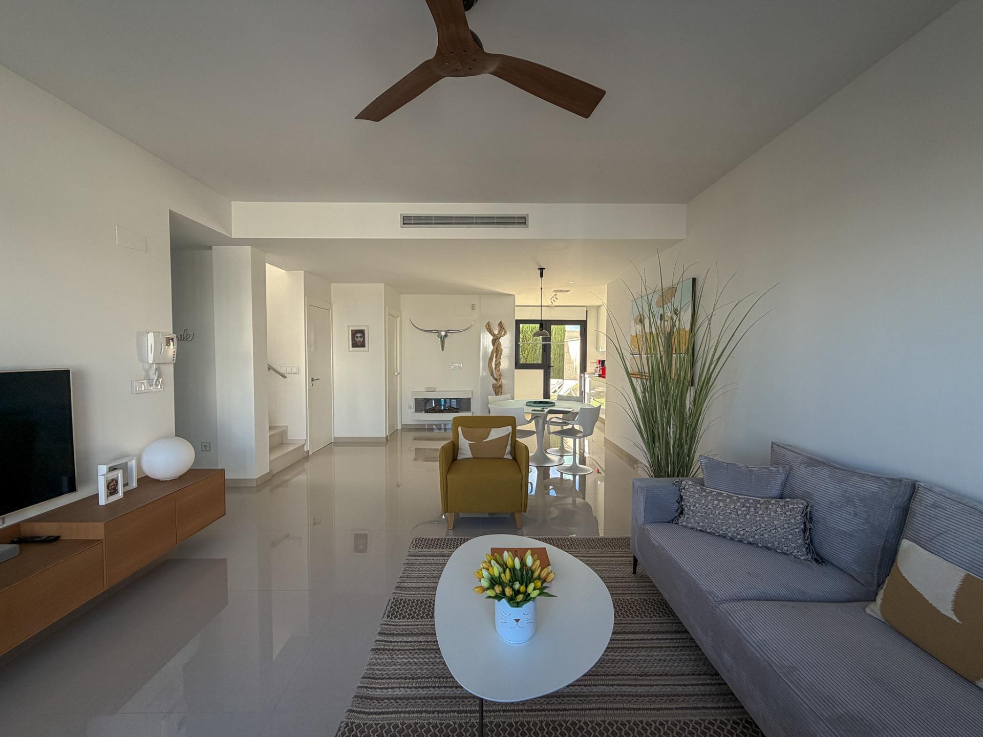 Pool area in villa for sale in San Miguel de Salinas
