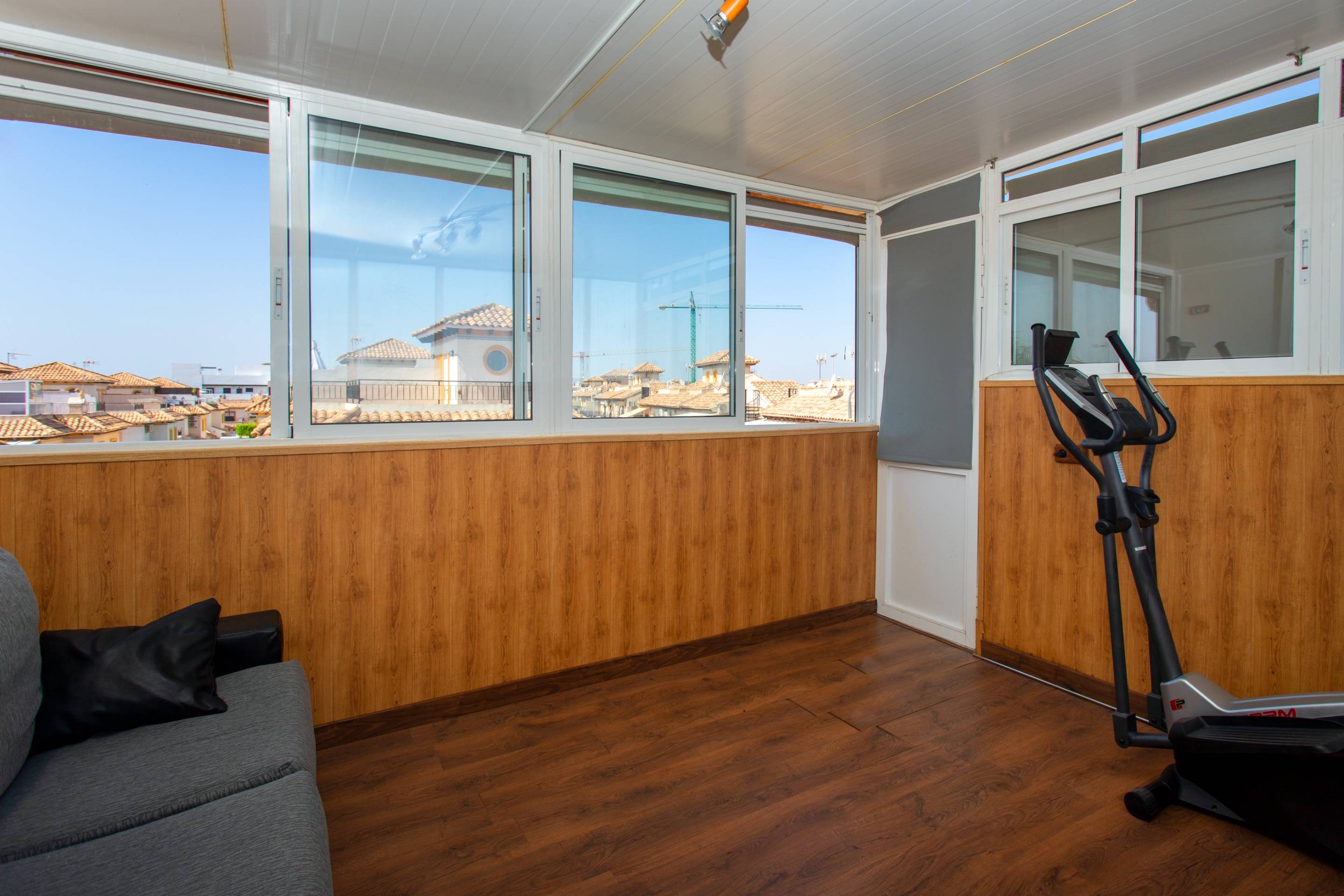 Pool area in bungalow for sale in Orihuela Costa