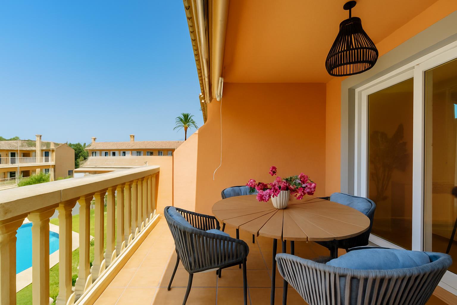 Living room in penthouse for sale in javea