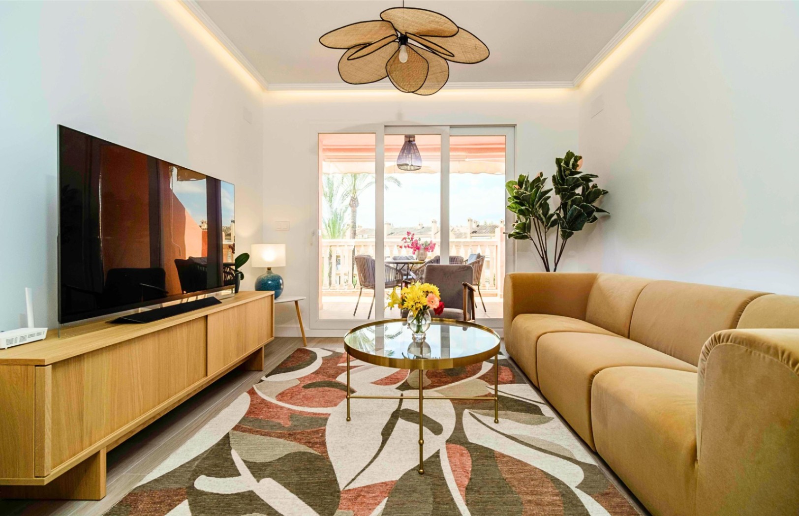 Pool area in penthouse for sale in javea