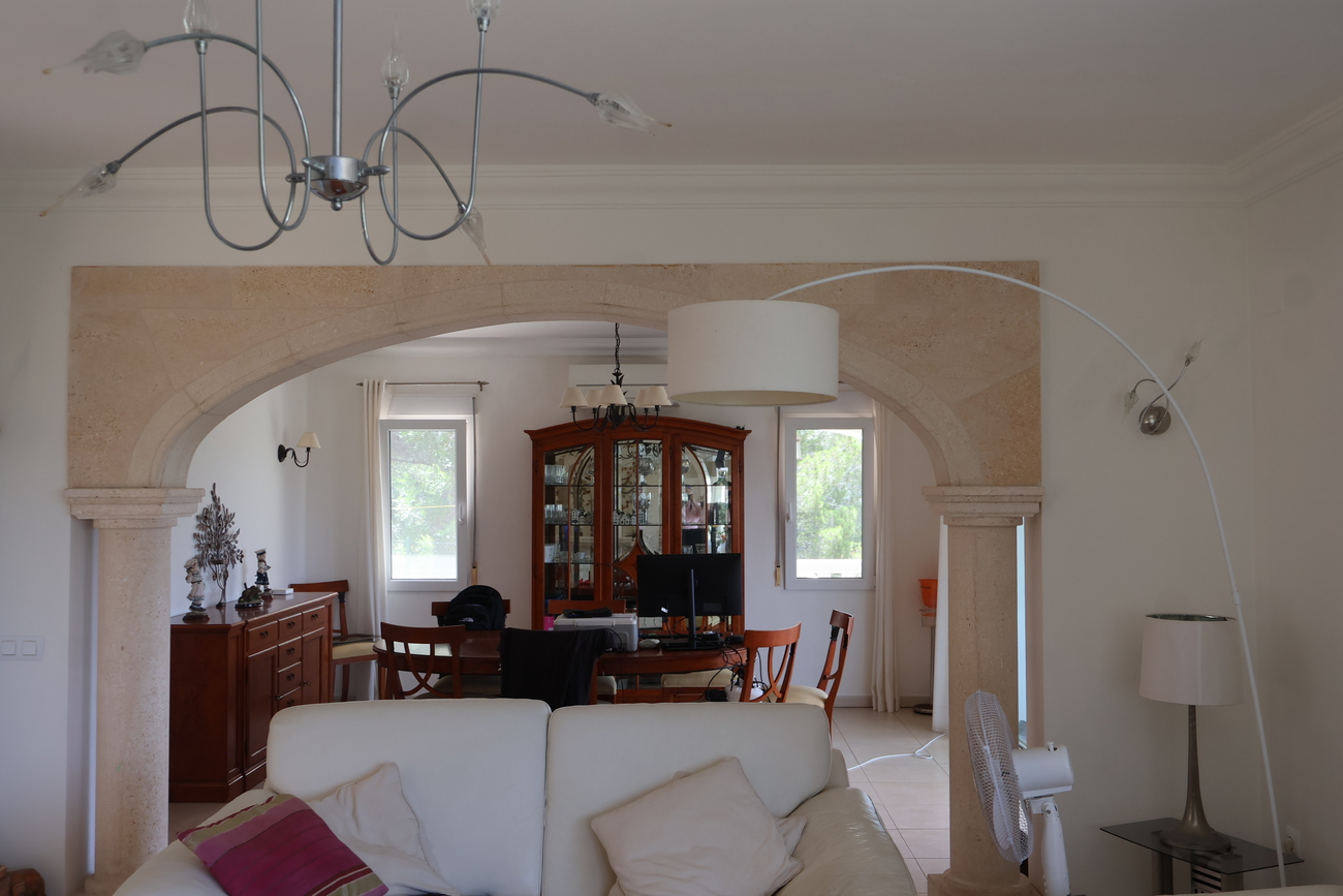 Pool area in villa for sale in javea
