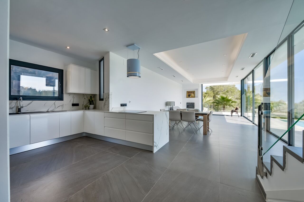 Exterior view in villa for sale in javea