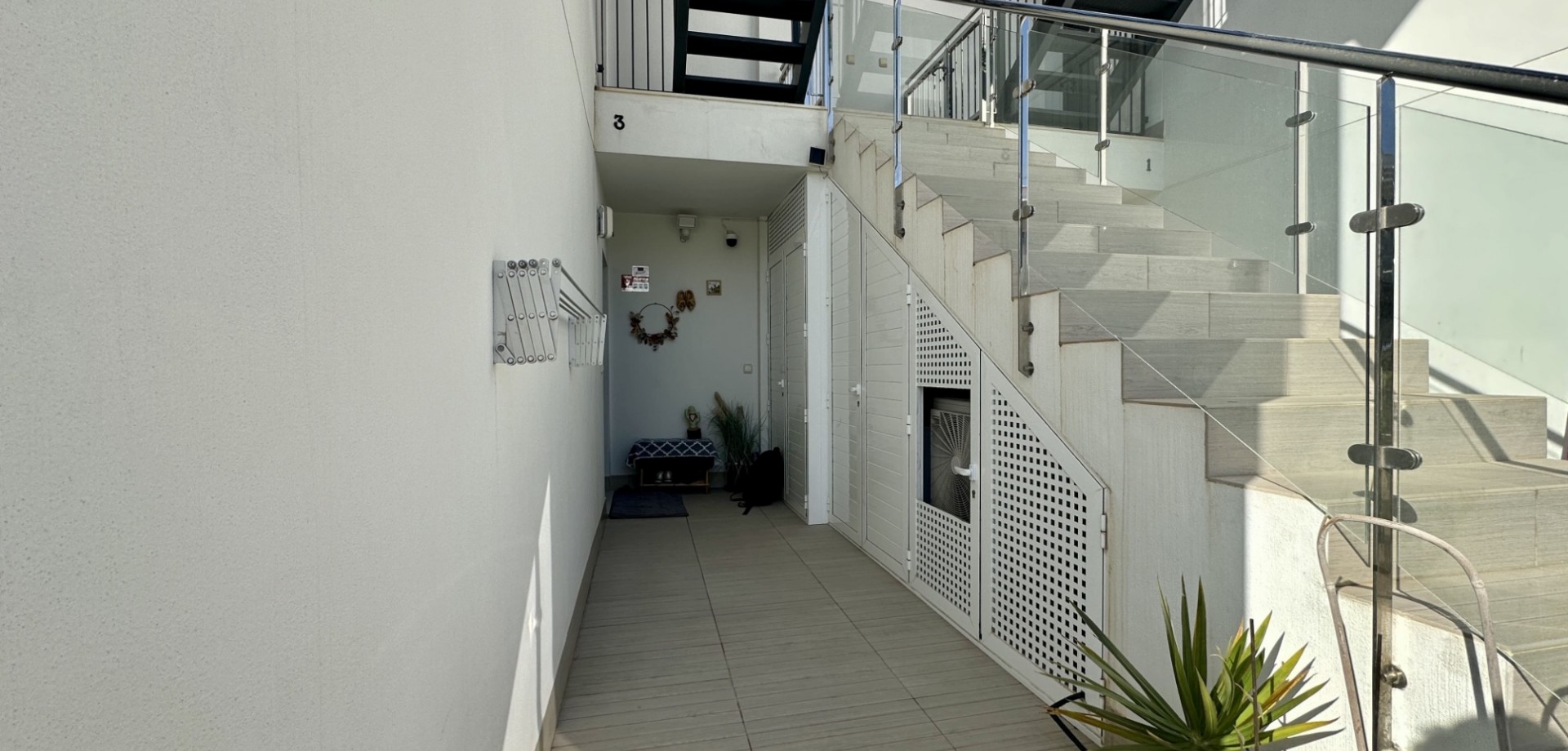 Pool area in apartment for sale in Orihuela Costa