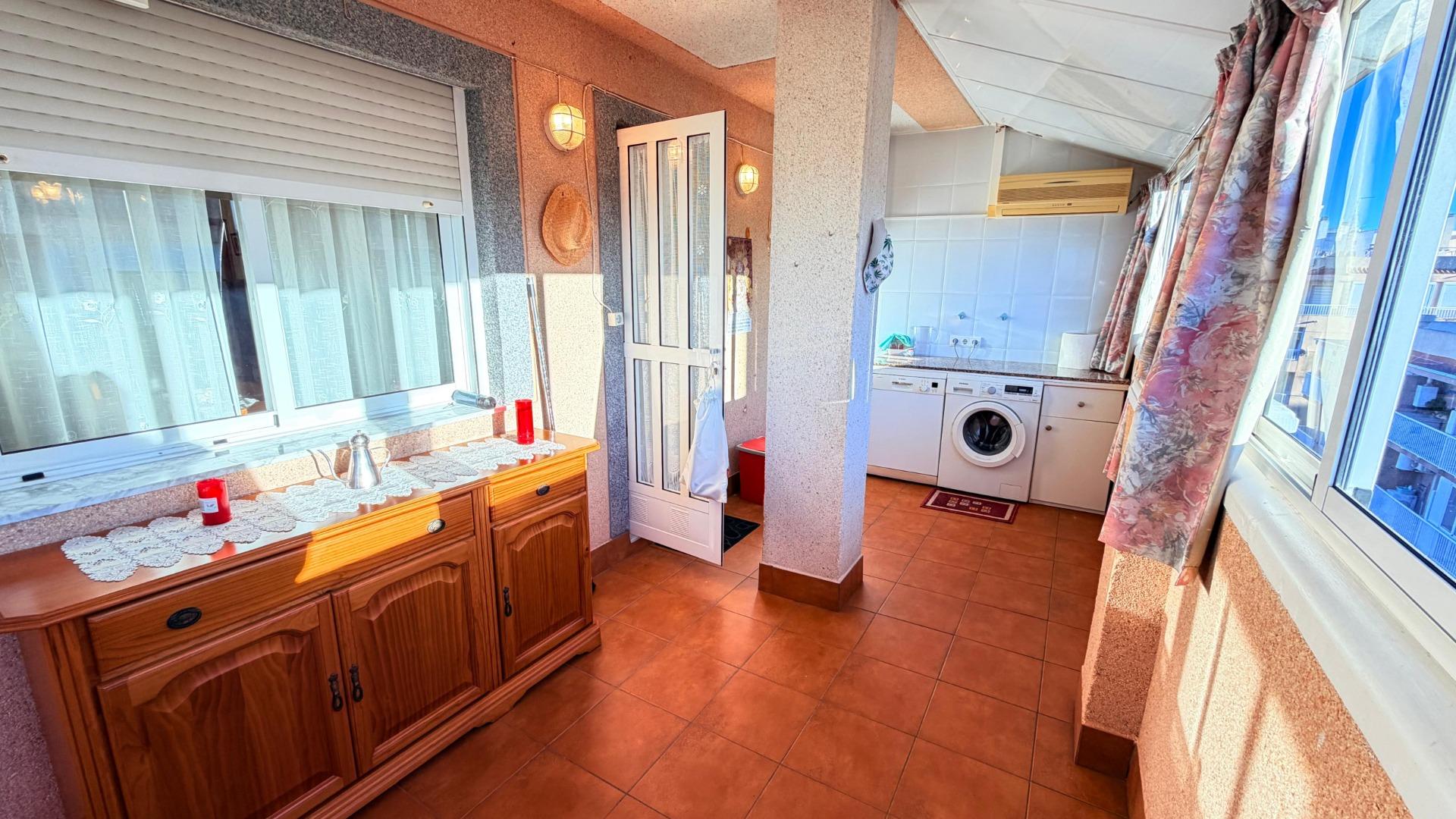 Dining area in penthouse for sale in Torrevieja
