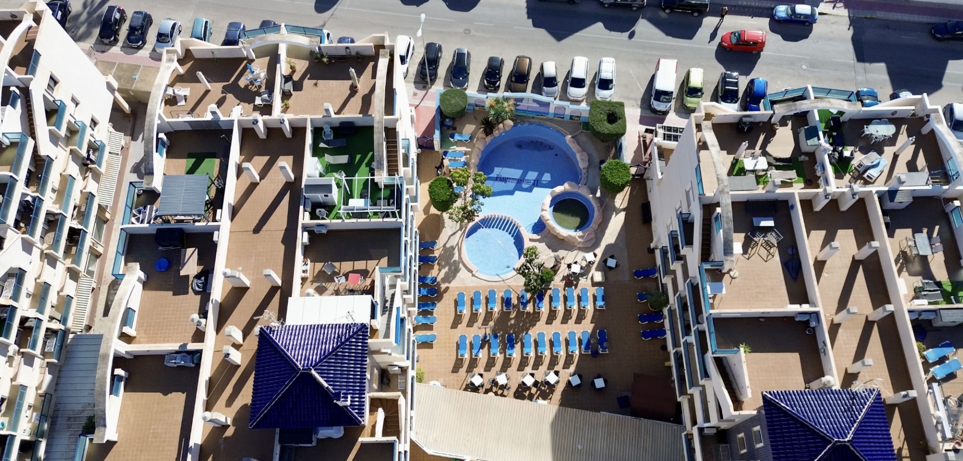 Pool area in apartment for sale in Orihuela Costa