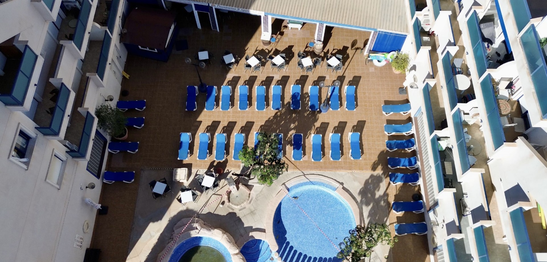 Pool area in apartment for sale in Orihuela Costa