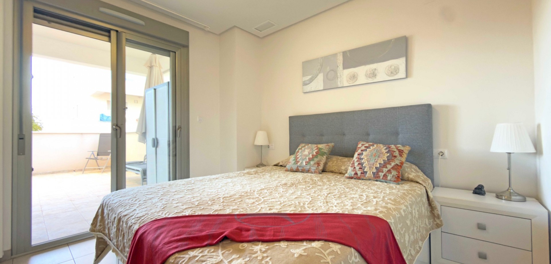 Master bedroom in apartment for sale in Orihuela Costa