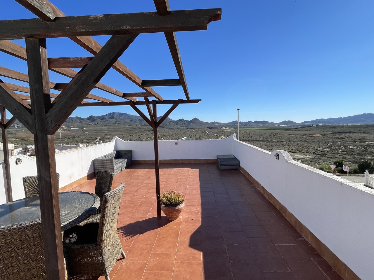 Pool area in terraced for sale in Camposol