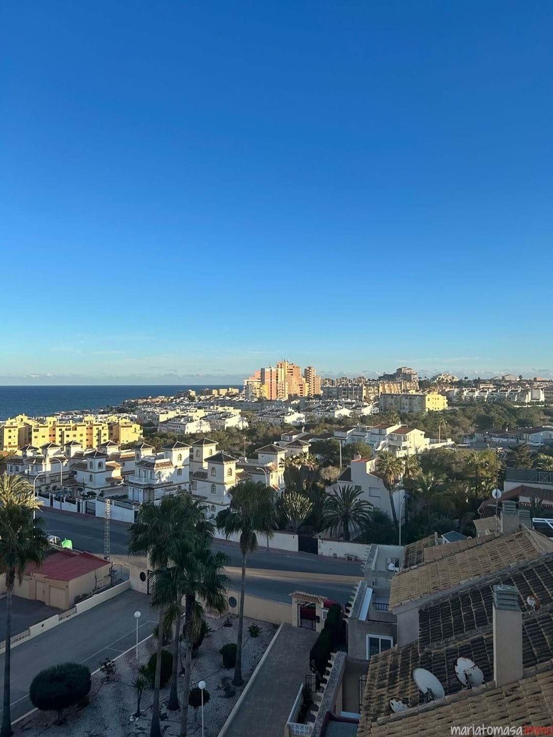 Pool area in penthouse for sale in Torrevieja