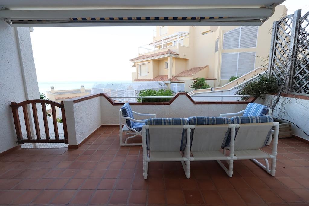 Pool area in bungalow for sale in Orihuela Costa