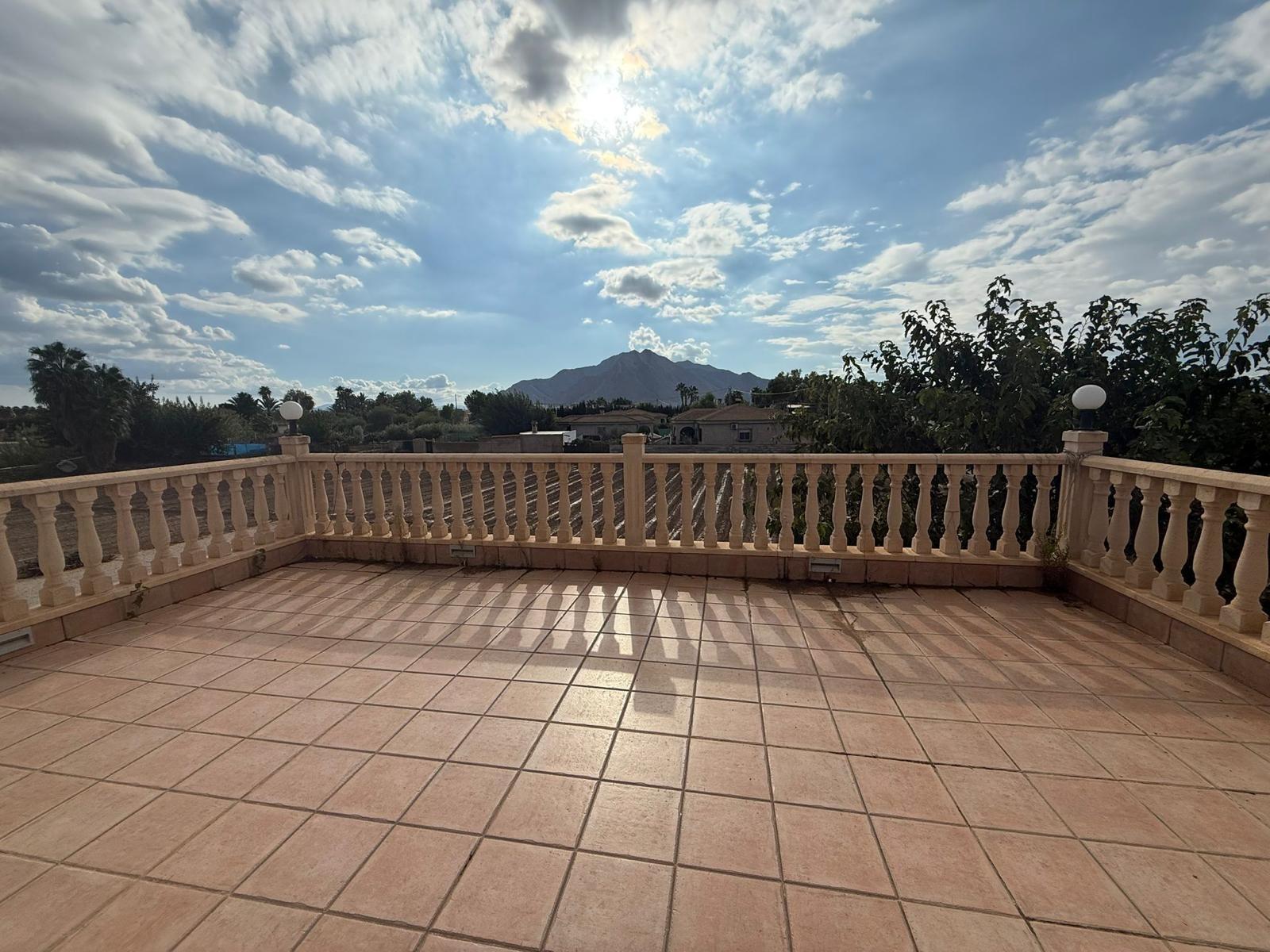 Pool area in villa for sale in Callosa de Segura