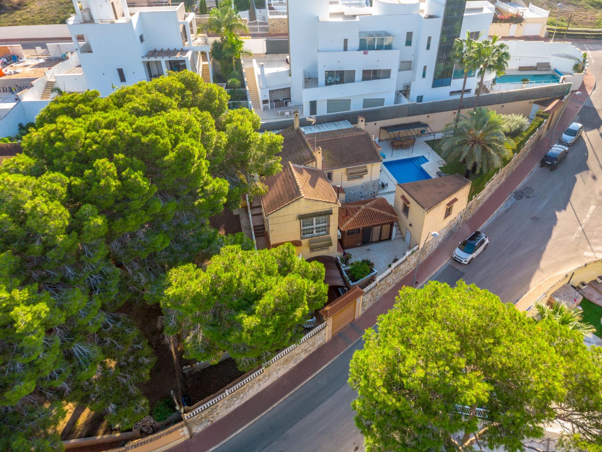 Pool area in villa for sale in Torrevieja