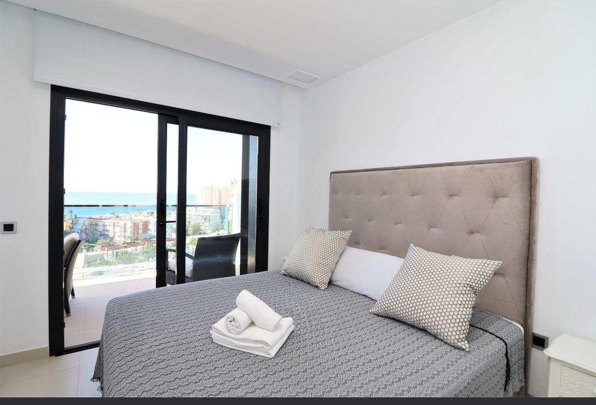 Pool area in apartment for sale in Benidorm