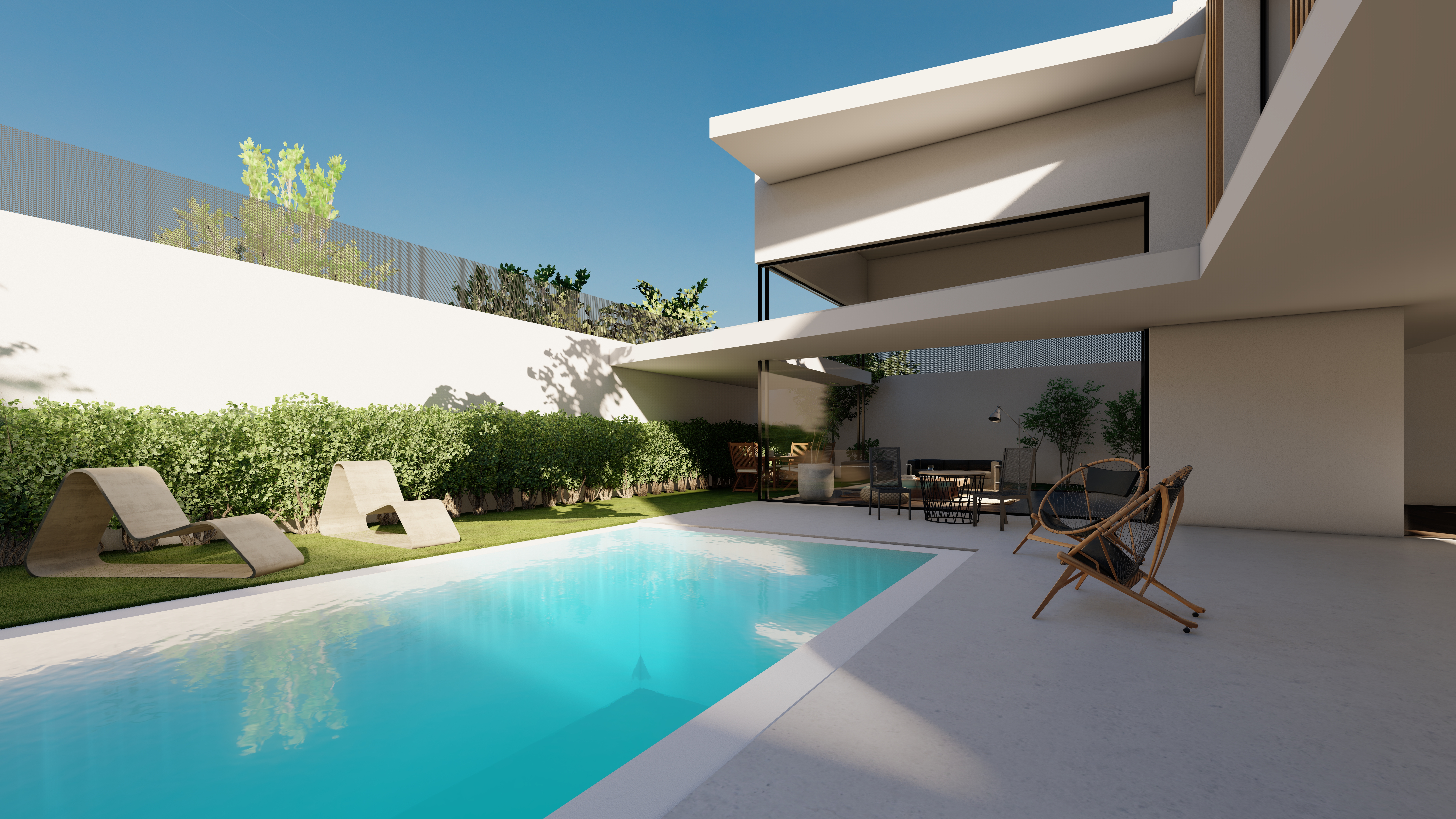 Living room in villa for sale in Fortuna