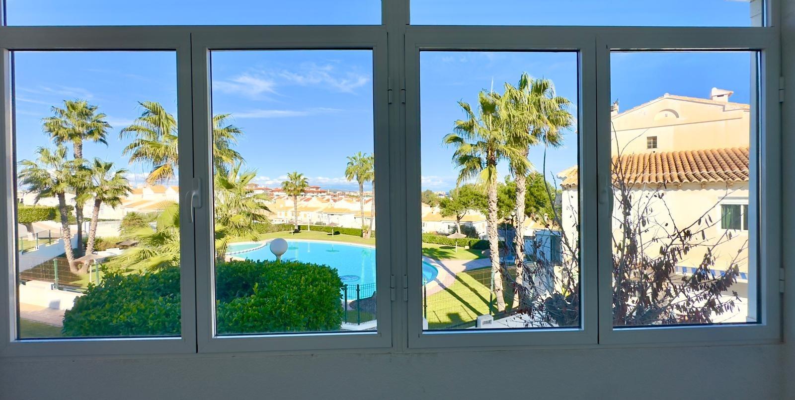 Pool area in terraced for sale in Torrevieja