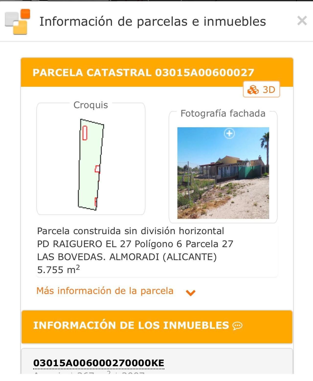 Exterior view in land for sale in Algorfa