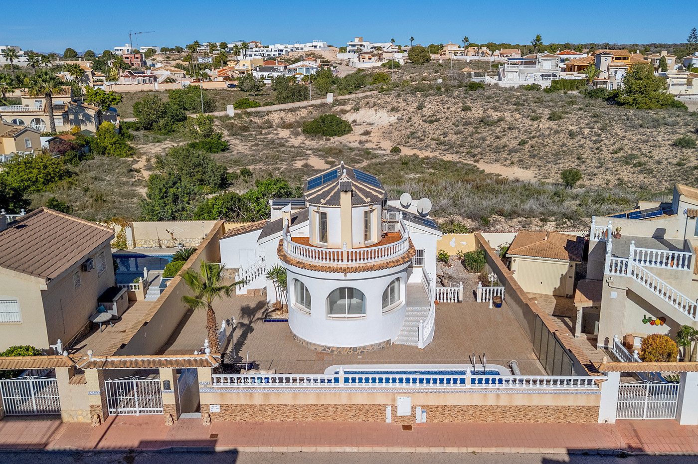 Pool area in villa for sale in Ciudad Quesada