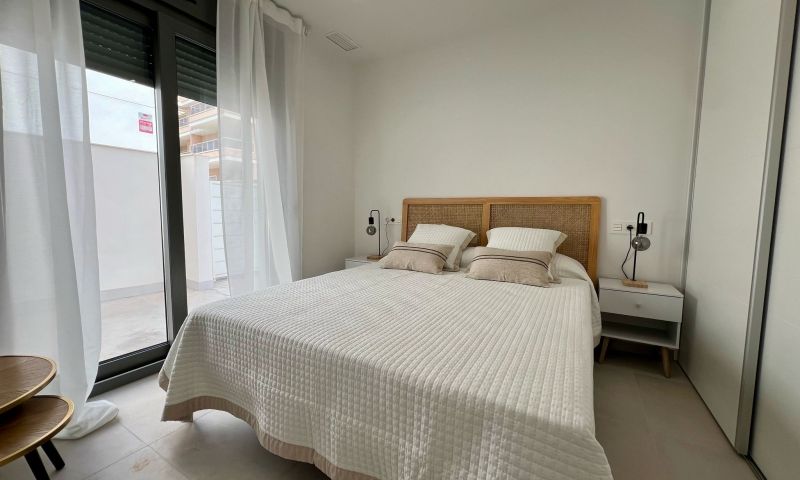Master bedroom in villa for sale in Orihuela Costa