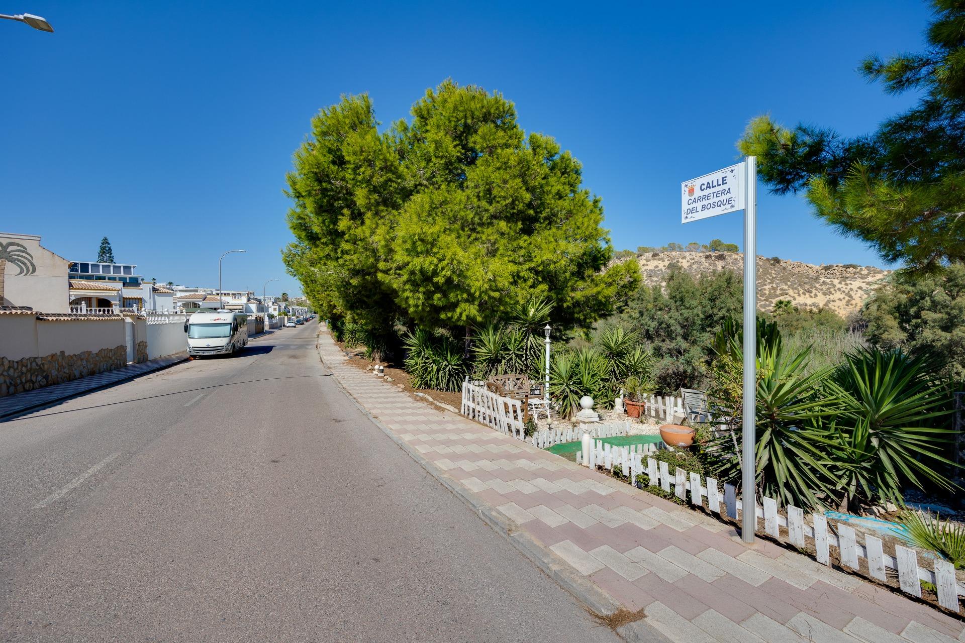 Pool area in villa for sale in San Fulgencio