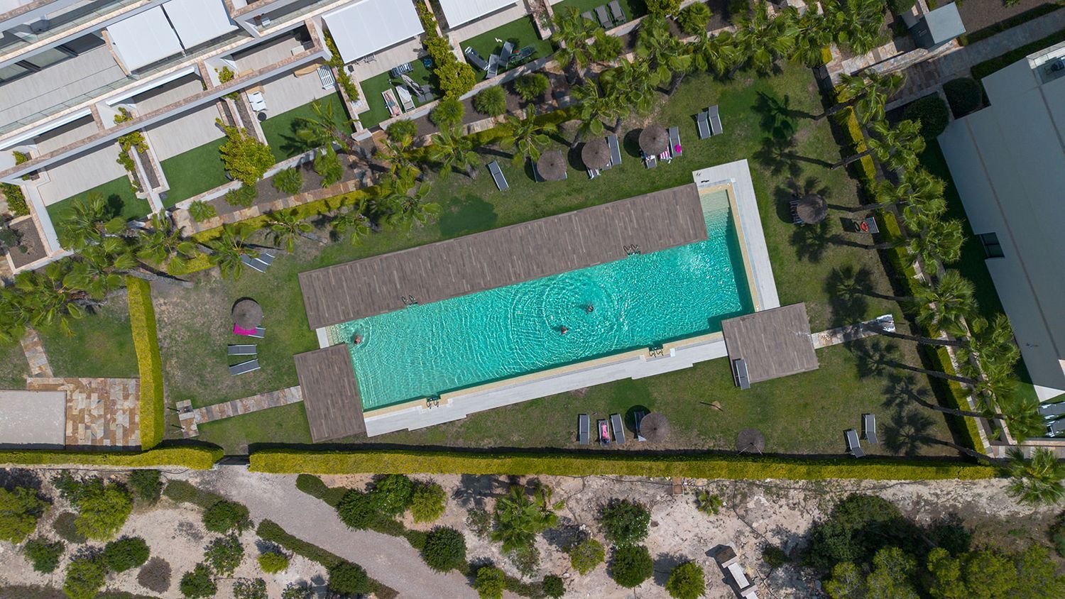 Pool area in apartment for sale in Orihuela