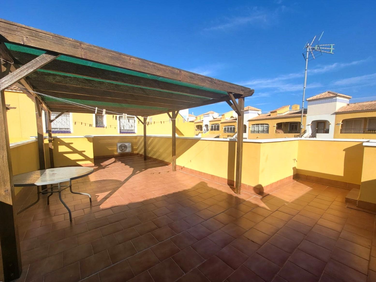 Semi-detached villa, all on one level with no neighbors above, in a lovely residential complex with