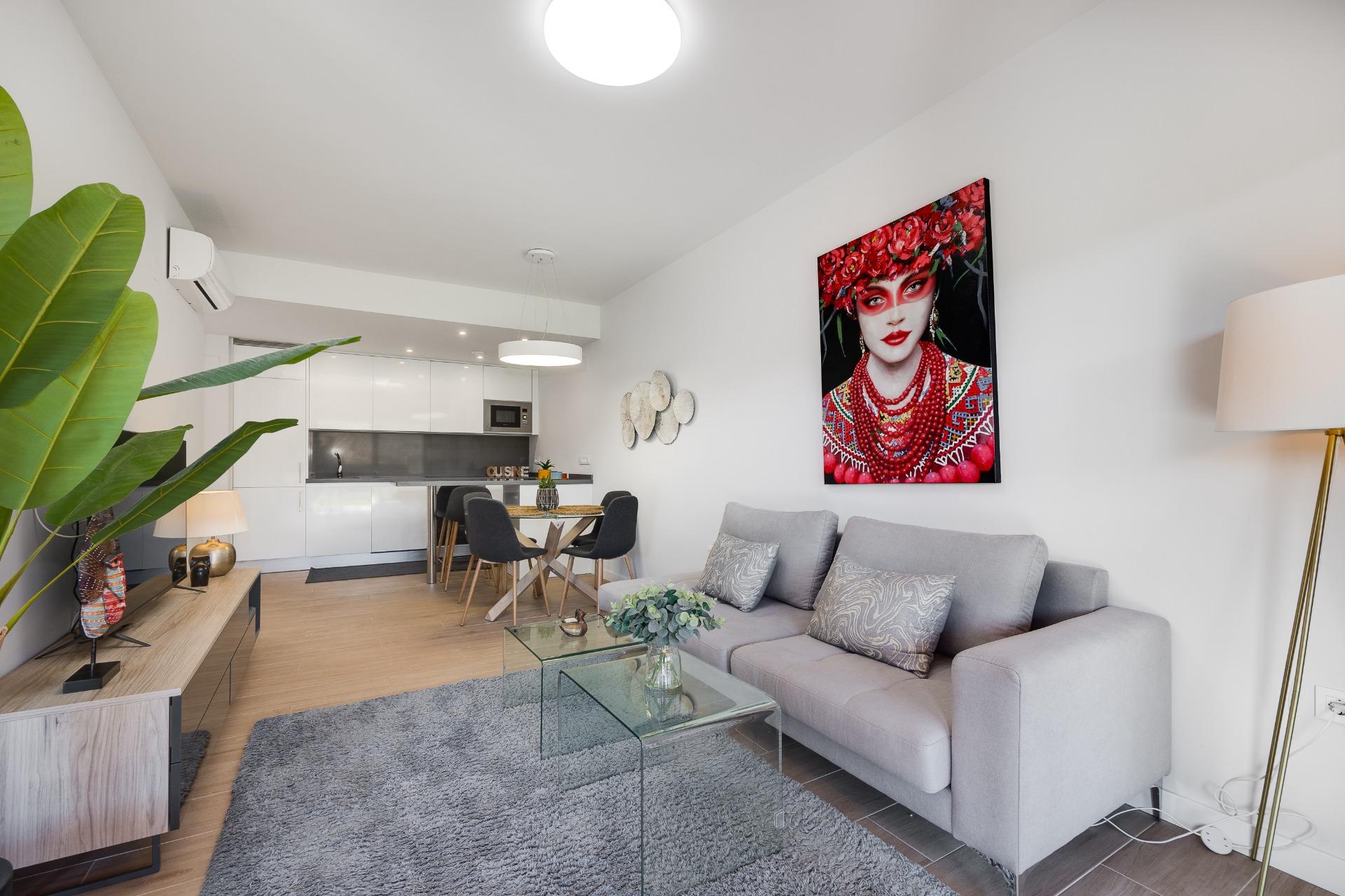 Garden in apartment for sale in Orihuela Costa