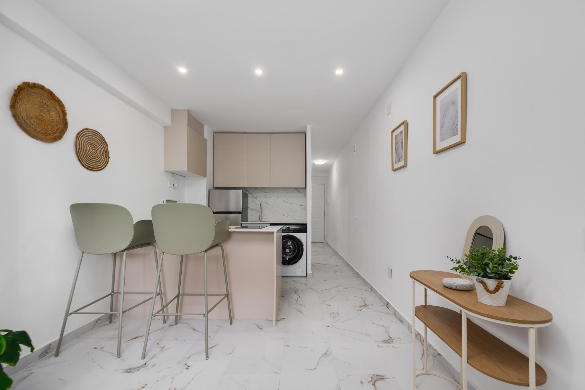 Pool area in apartment for sale in Torrevieja