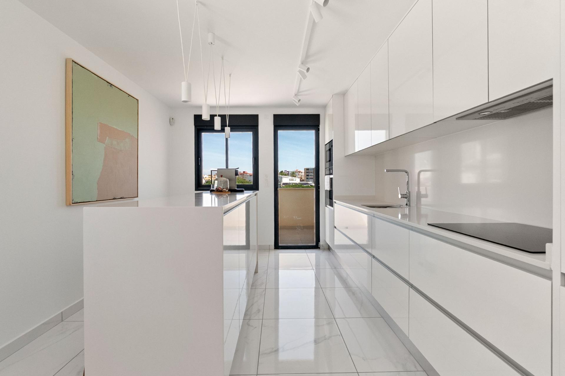 Pool area in villa for sale in Torrevieja