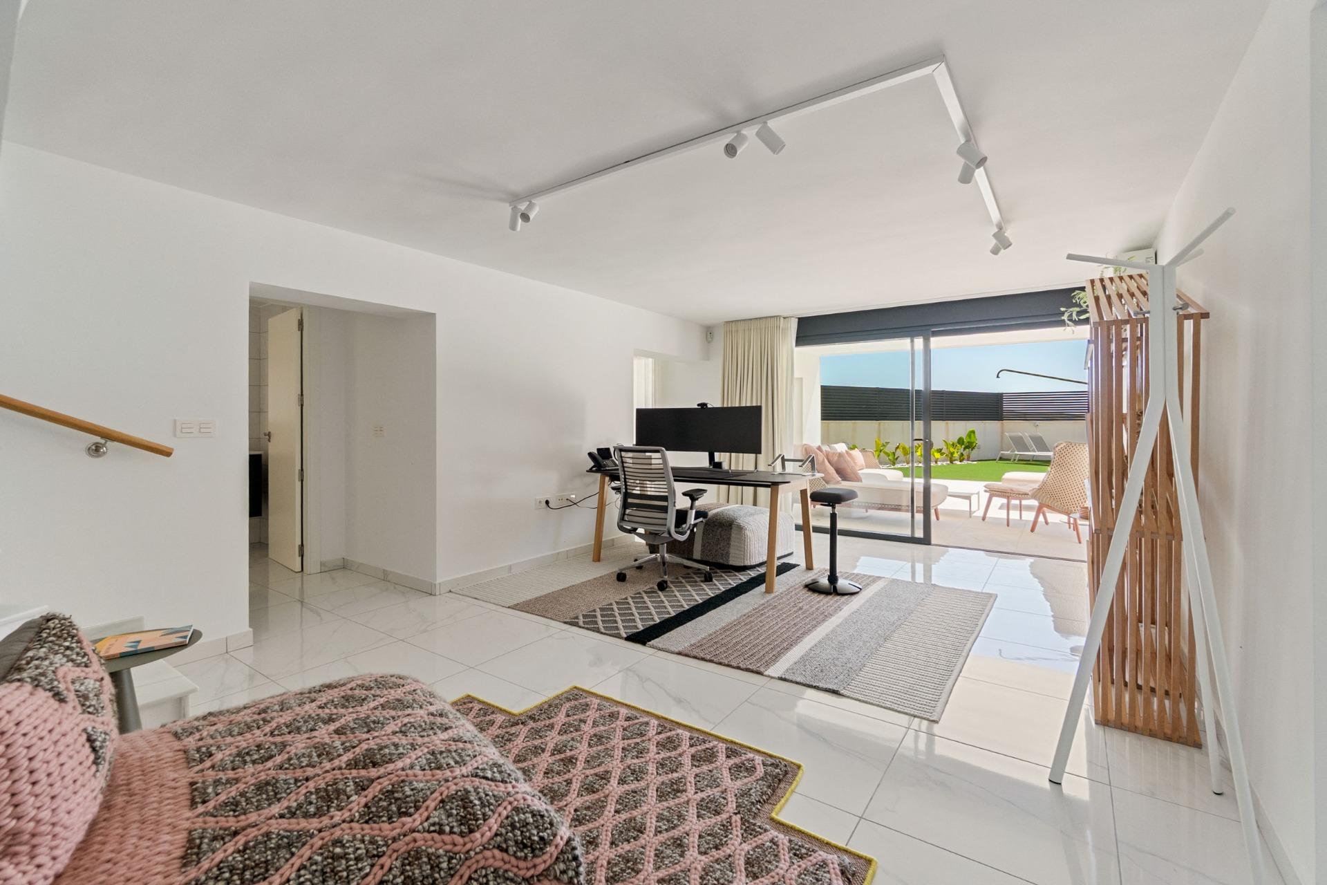 Pool area in villa for sale in Torrevieja
