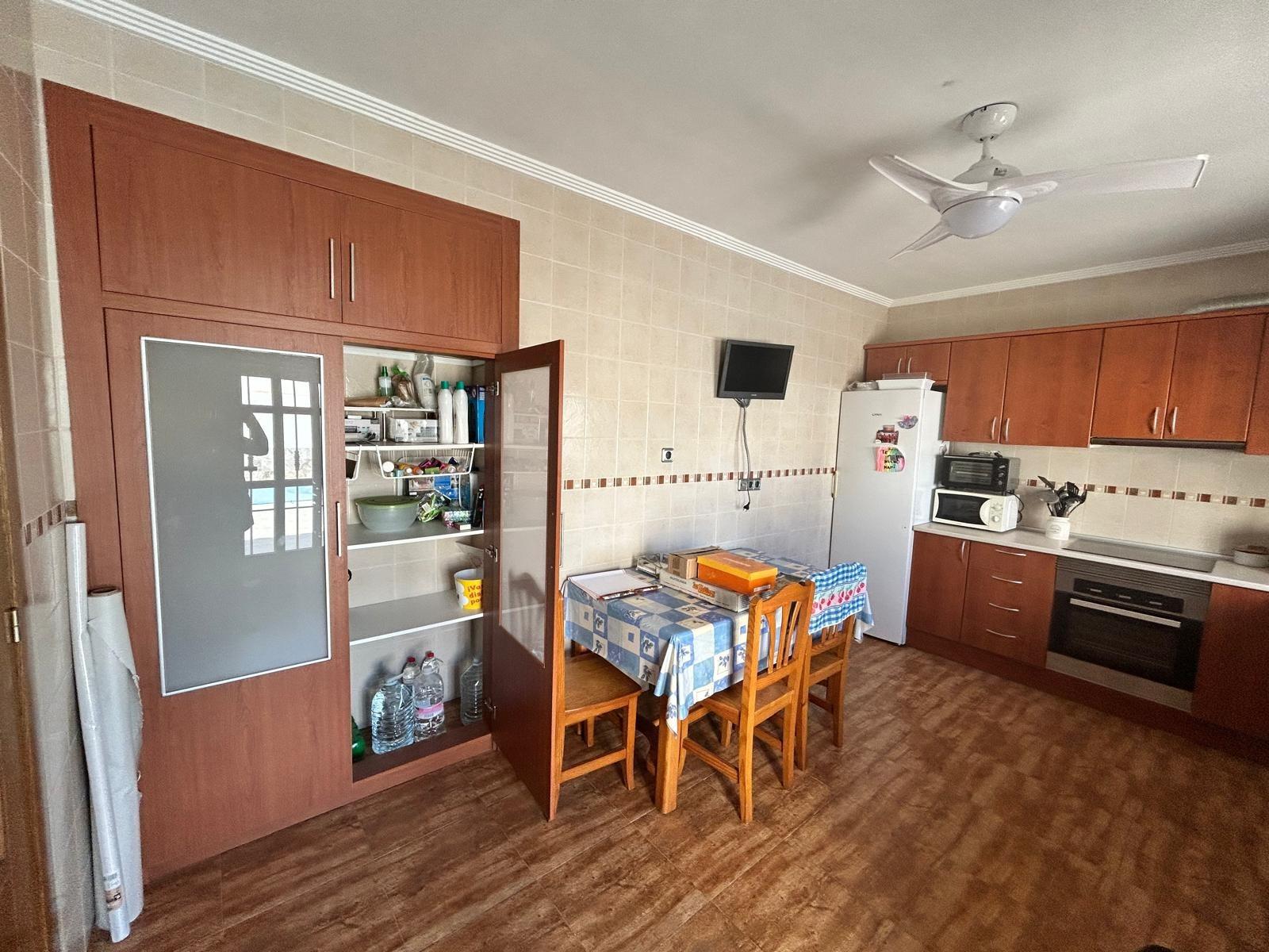 Pool area in villa for sale in Los Alcazares