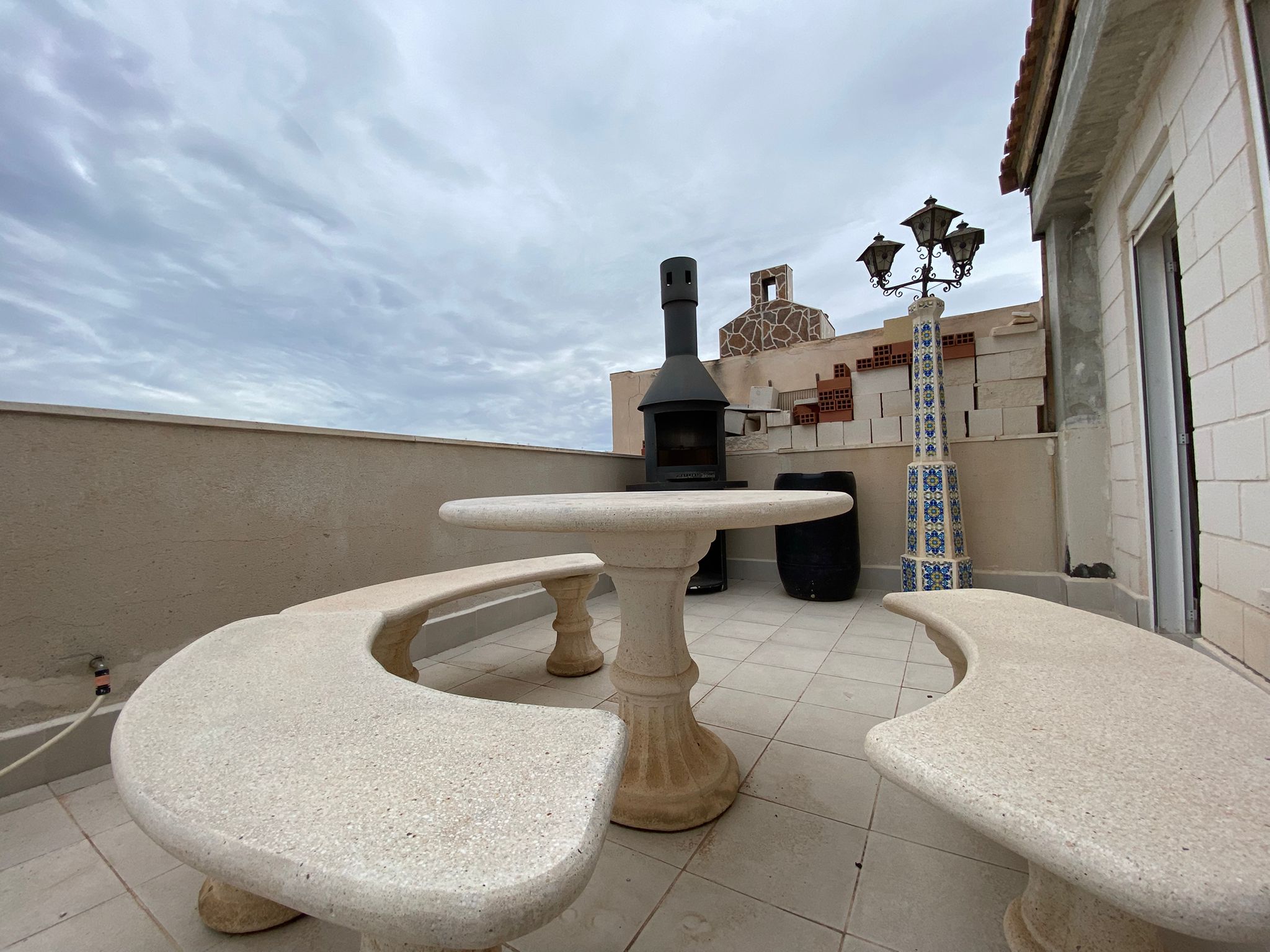 Terrace in penthouse for sale in Torrevieja